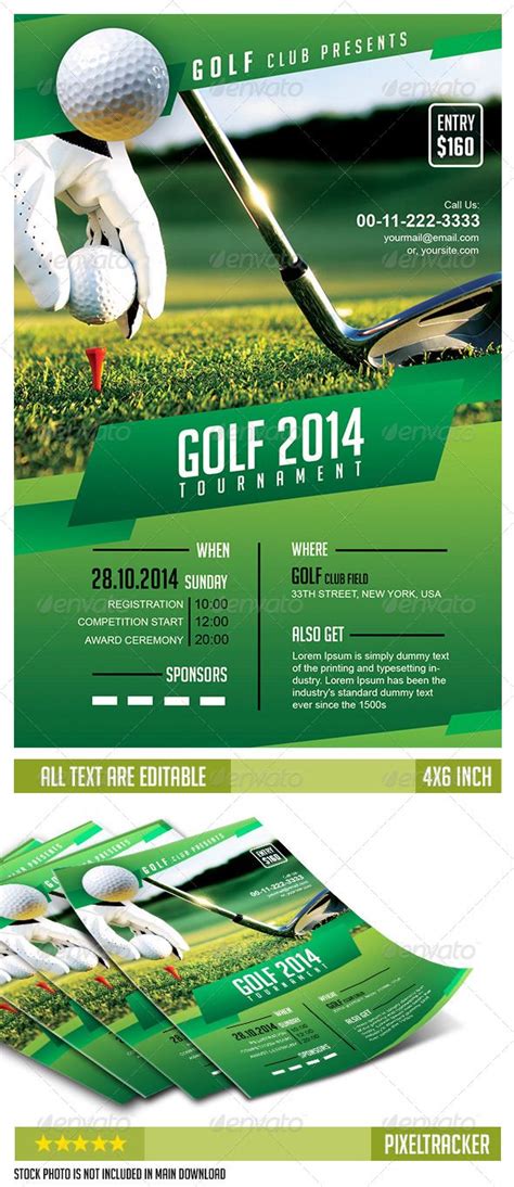 golf tournament flyer template word|Editable Golf tournament flyer templates.